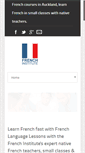 Mobile Screenshot of frenchinstitute.co.nz